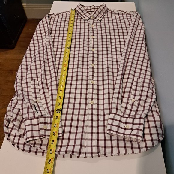 J. Crew men's large long sleeve button down plaid shirt - Picture 9 of 12